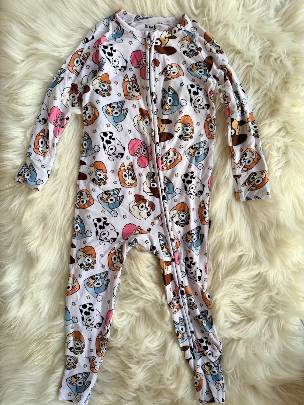 Blush Lotus “Bluey” Zippy Bamboo Sleeper Size 18-24 Months